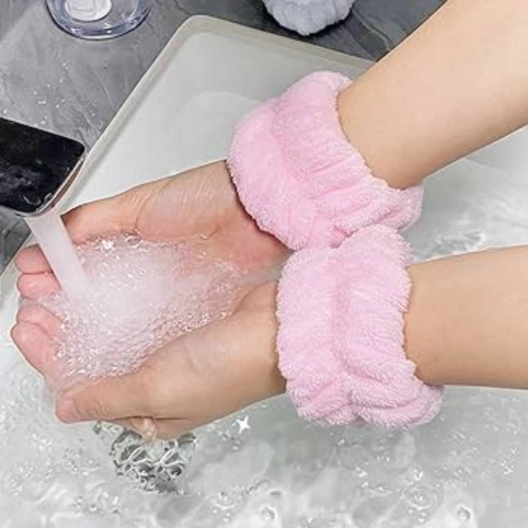 Plush Anti-Splash Wrist Bands – Pack of 2