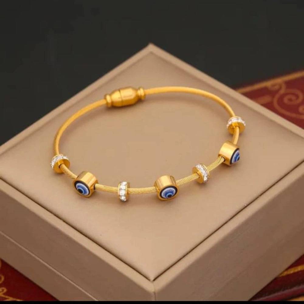 Golden Aura Evil Eye Bracelet
