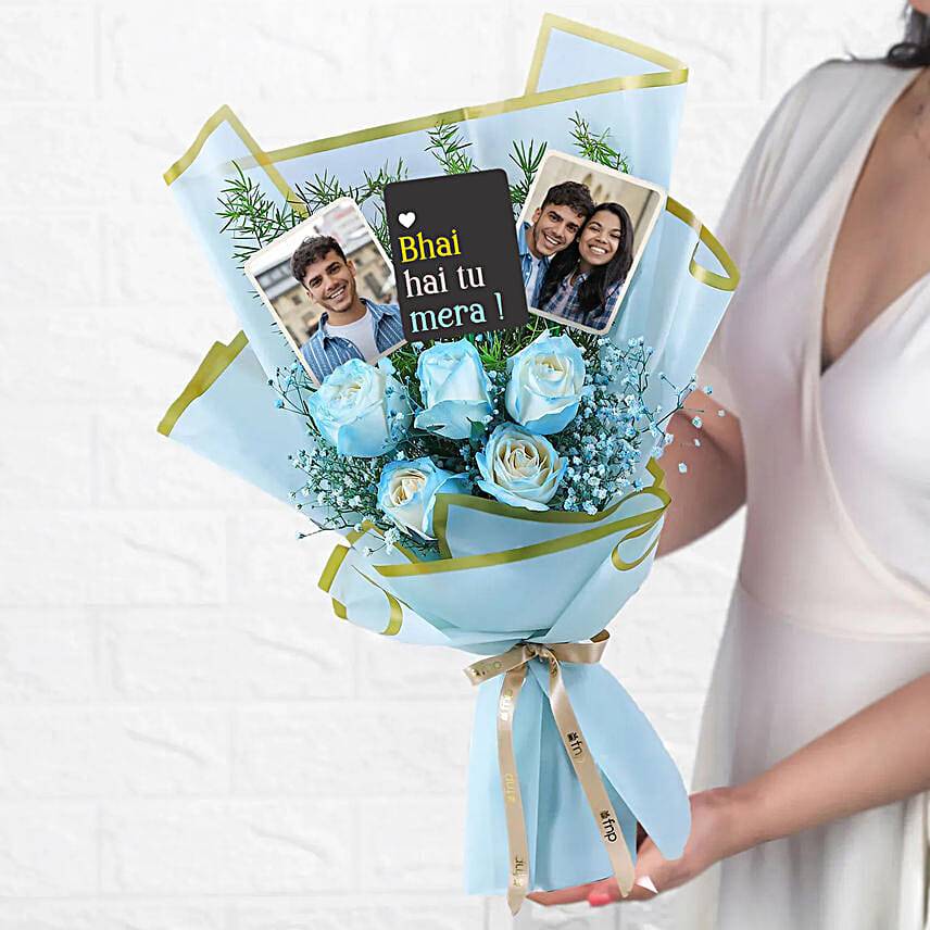 Hand Sprayed Roses Bouquet for Brother