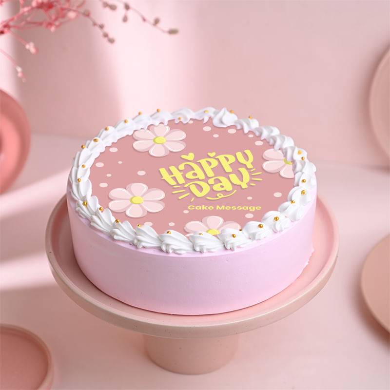 Happy Day Photo Cake