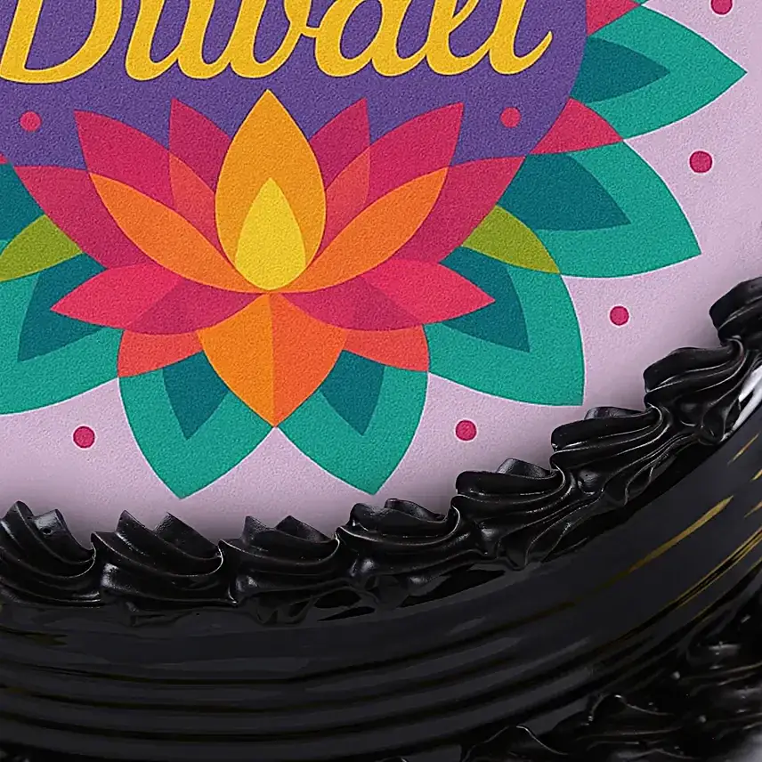 Happy Diwali Truffle Cake: 500 g