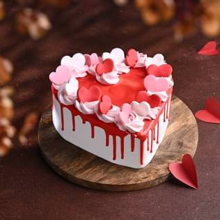 Hearts Aflutter Cake