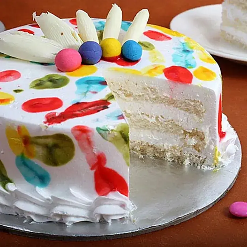 Holi Special Pineapple Cake Half Kg Eggless