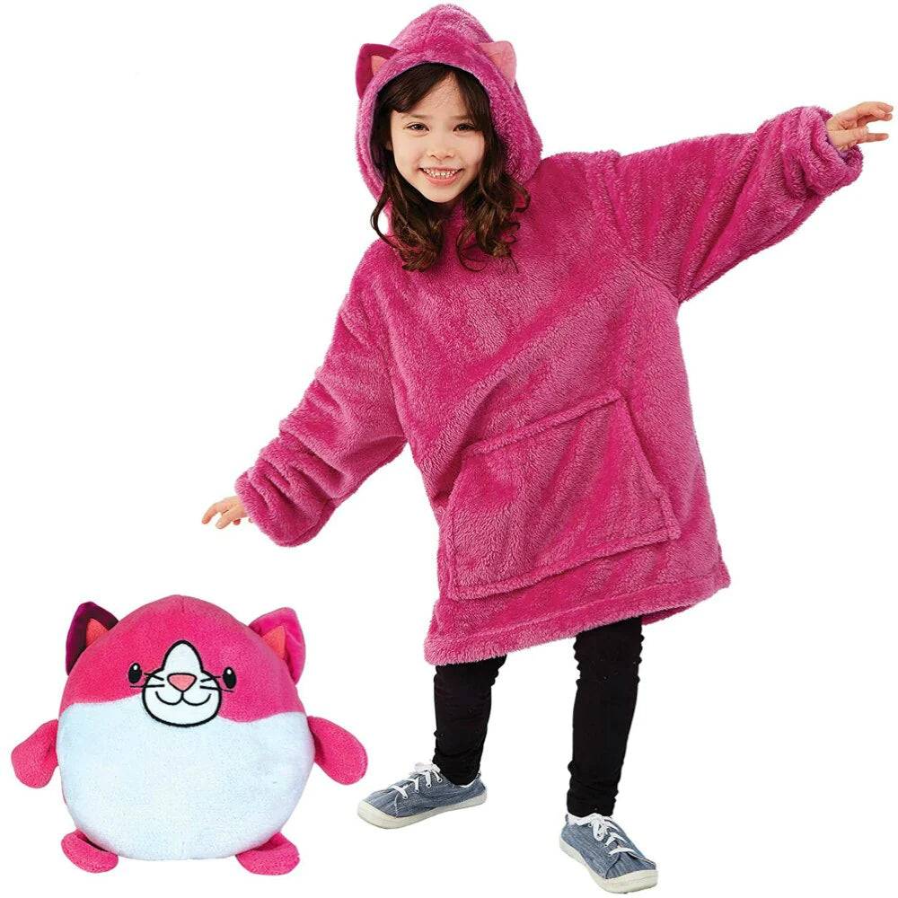 Cute Pet Animal Soft Toy Turns Into Hoodie for Kids Buy @ ₹1199