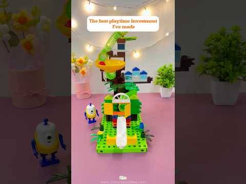 Colorful Marble Run 191pc Building Blocks Toy with Spiral Tracks, Rolling Balls & Forest Funland Buy @ ₹2999