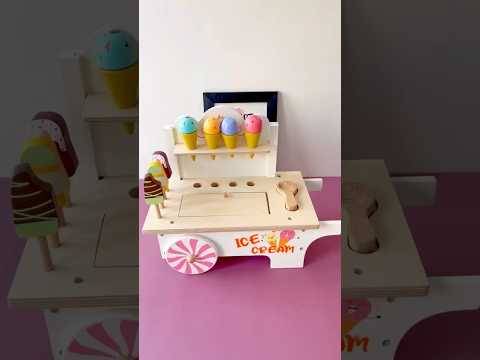 Cots and Cuddles Wooden Pretend Play Ice Cream Cart Buy @ ₹3499