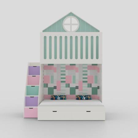 Wondersteps Bunk Bed In White Colour