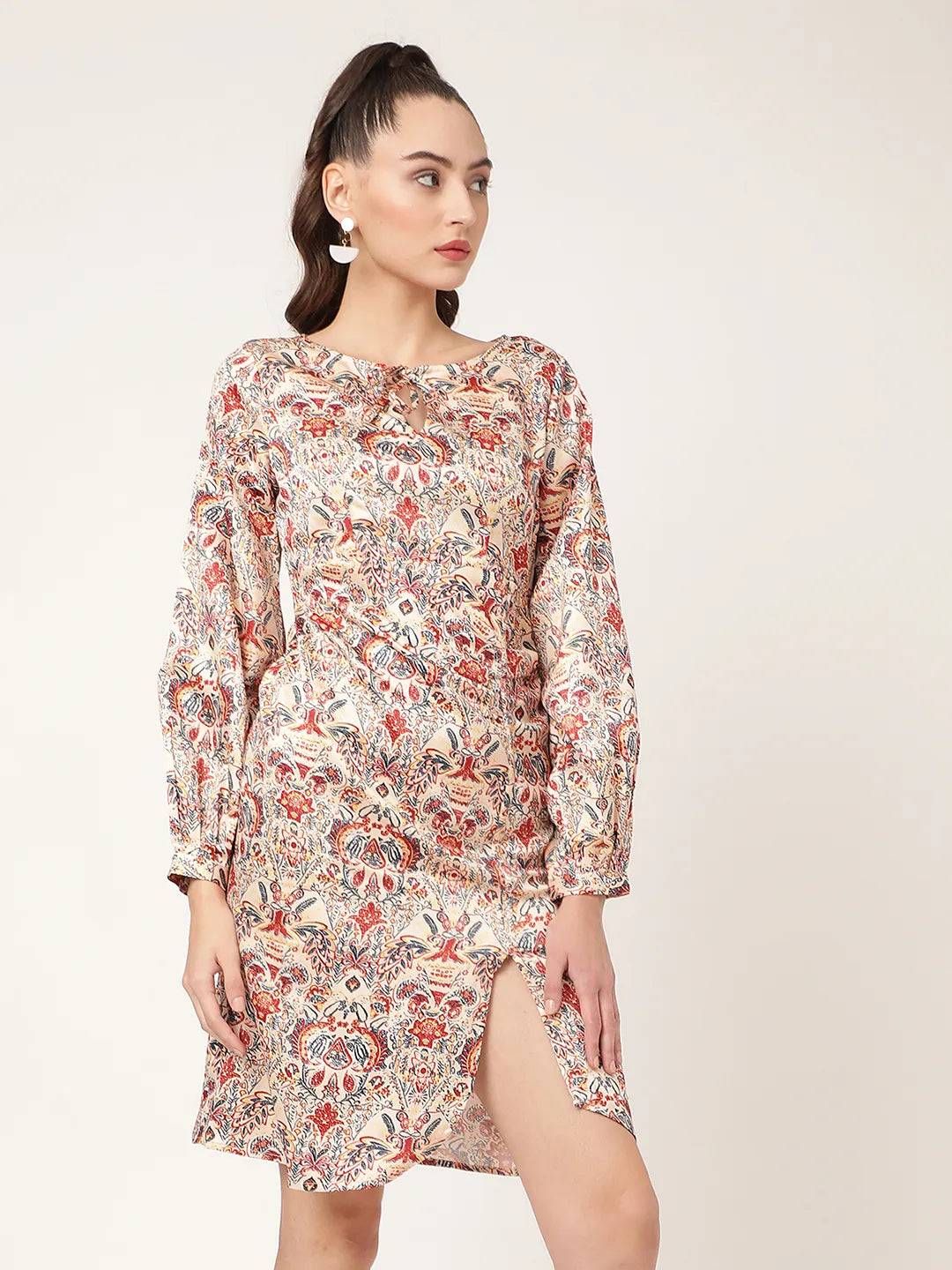 Elle Women Beige Dress