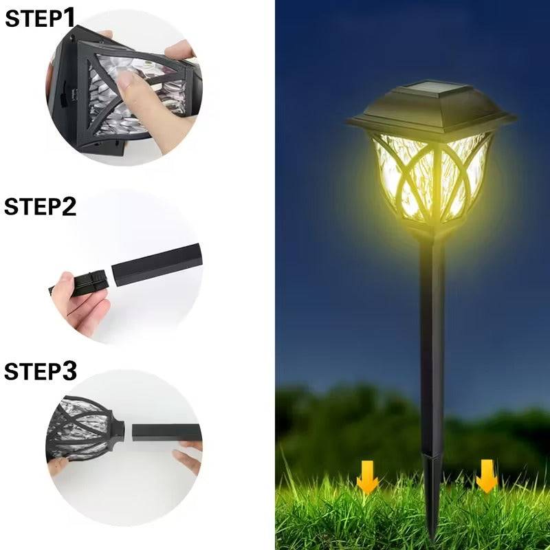 Solar Pathway Lights – Waterproof LED Garden Lights for Outdoor Lawn, Path, Driveway & Landscape Decoration (Pack of 2) Buy @ ₹399