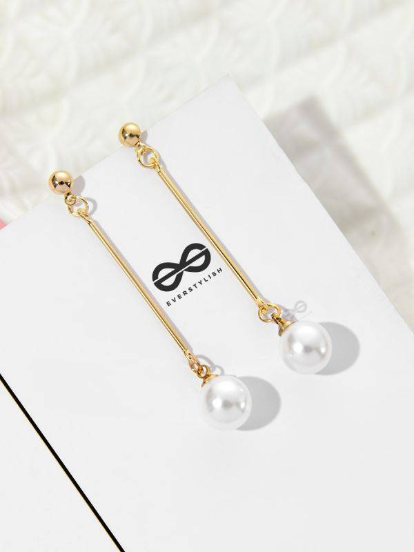 The Chic Dangling Pearls - Casual Golden Earrings