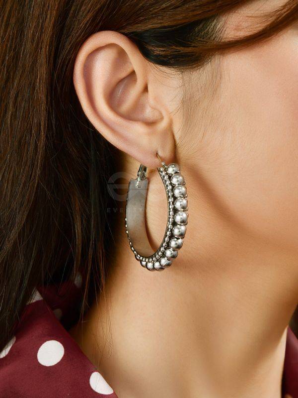 The Chic Intricacy - Oxidised Boho Hoops