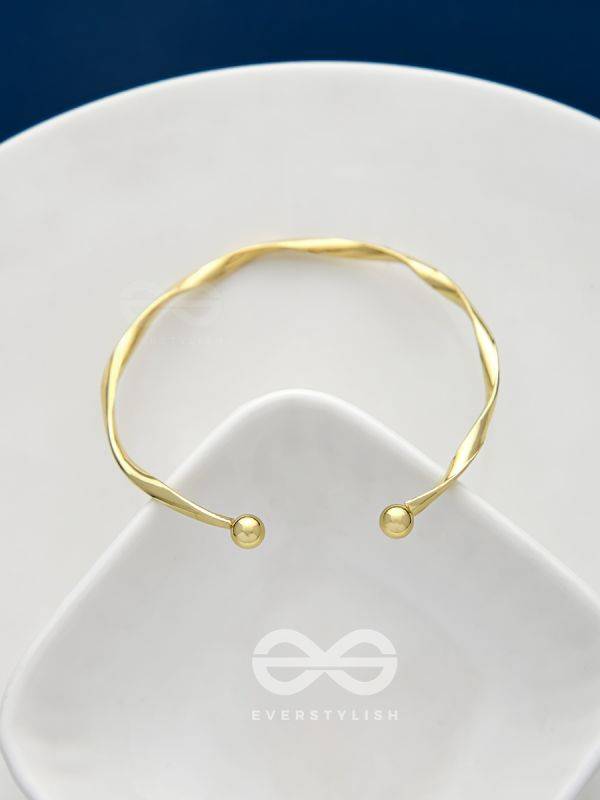 The Golden Crescent- Elegant Golden Bracelet