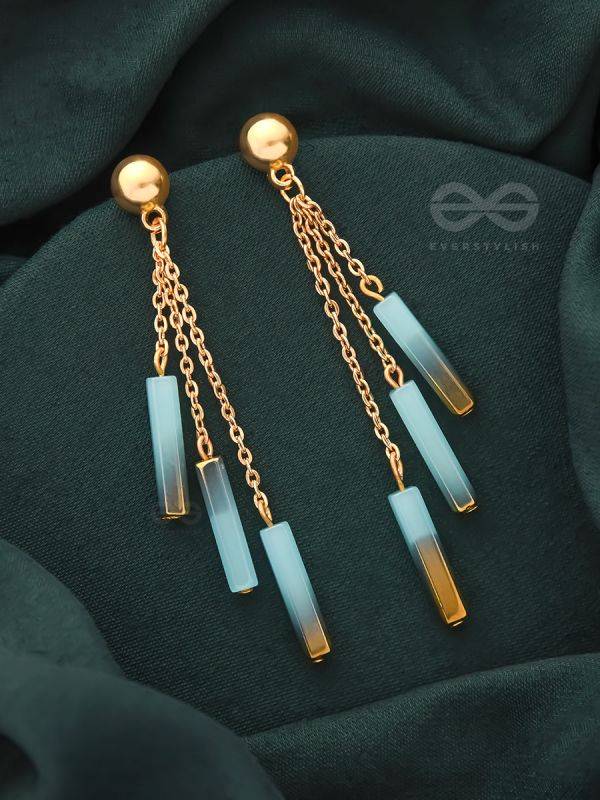 The Golden Dusk- Golden Resin Earrings