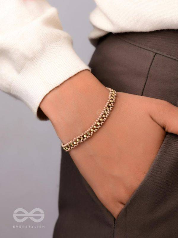 The Copper Beech- Golden Beaded Bracelet