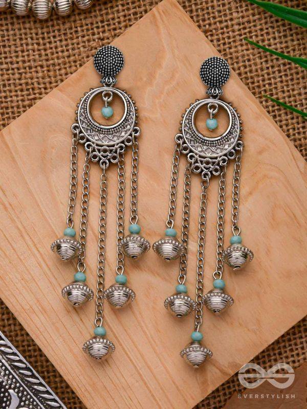The Royal Glory- Oxidised Embellished Earrings
