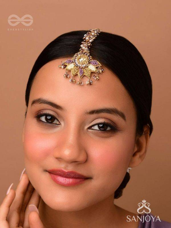 LILODYANA - GARDEN'S PARADISE - BEADS AND STONE EMBROIDERED MAANGTIKA