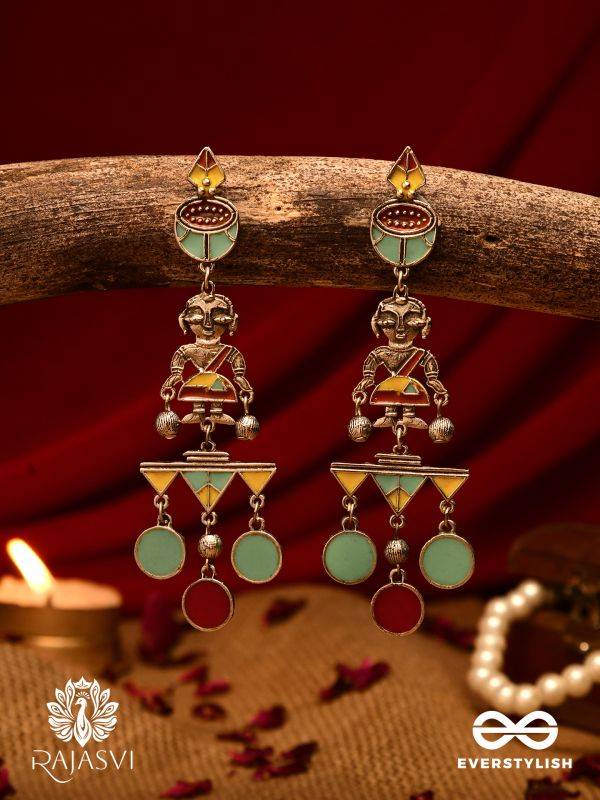 CARNIVAL CHAOS - GEOMETRIC STATEMENT EARRING