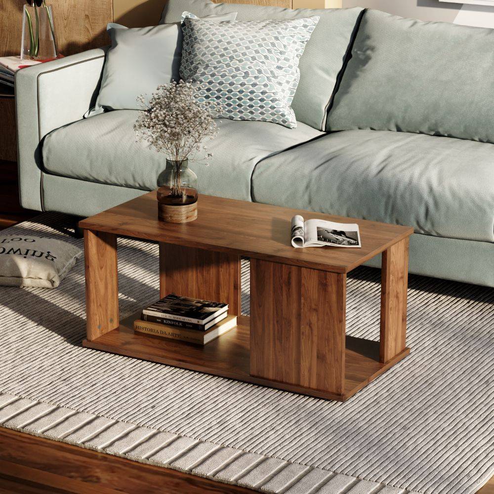 Joe Coffee Table - Columbian Walnut Color, Engineered Wood