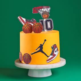 Jordan Game On Basketball Cake