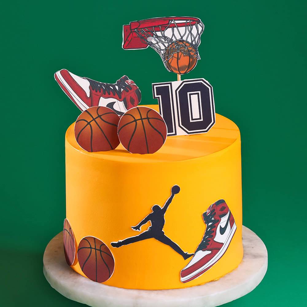 Jordan Game On Basketball Cake