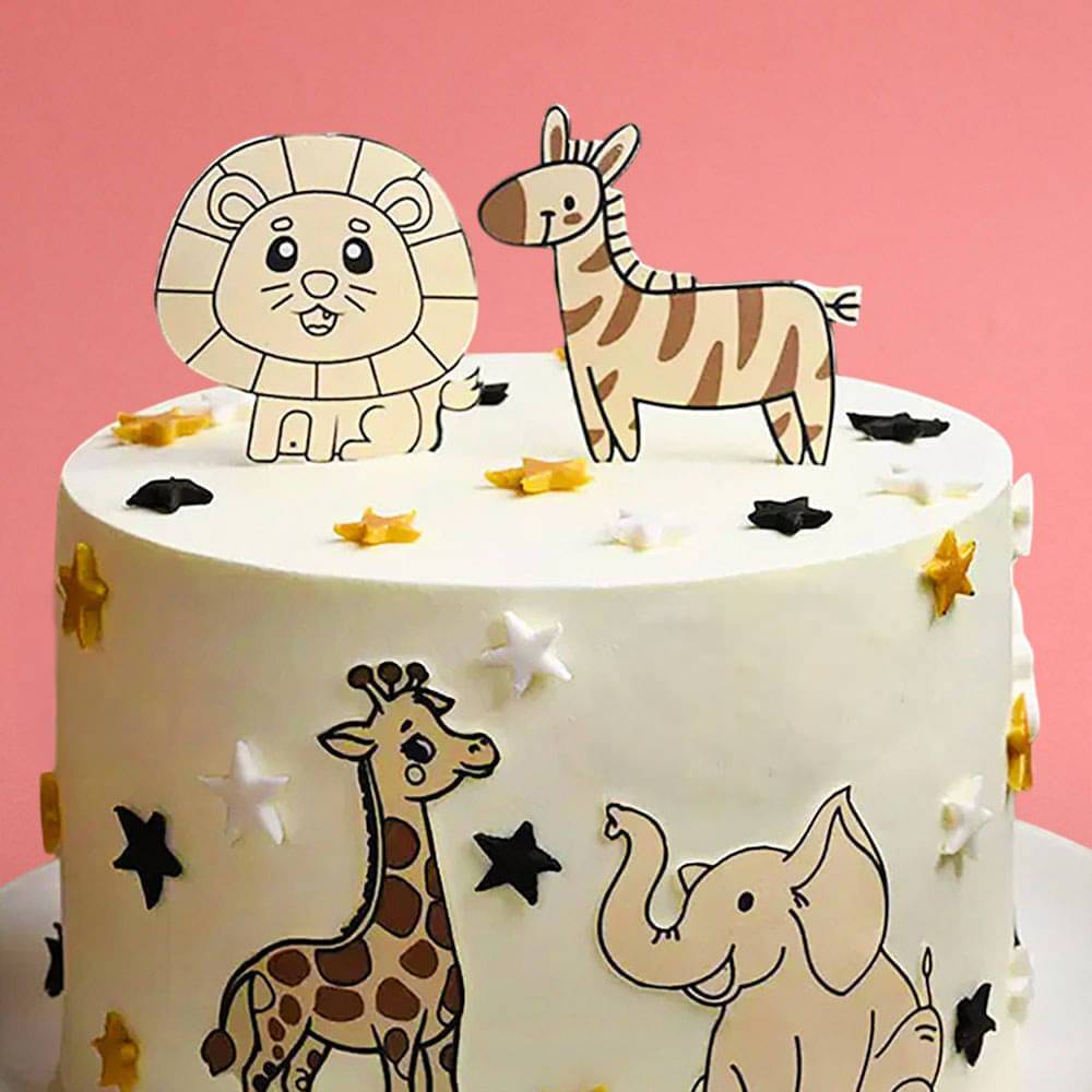 Jungle Safari Cream Cake