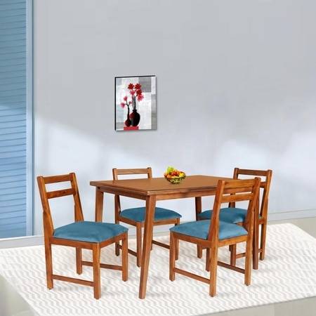 Kria Solid Wood  4 Seater Dining Table in  Provincial Teak