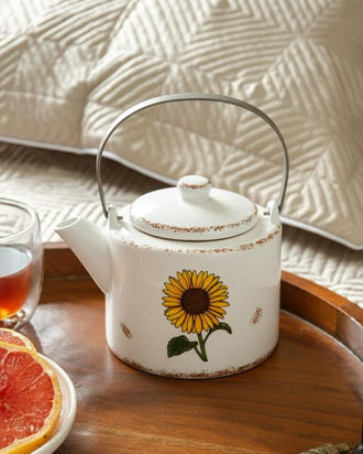 Sunshine Bloom Ceramic Kettle