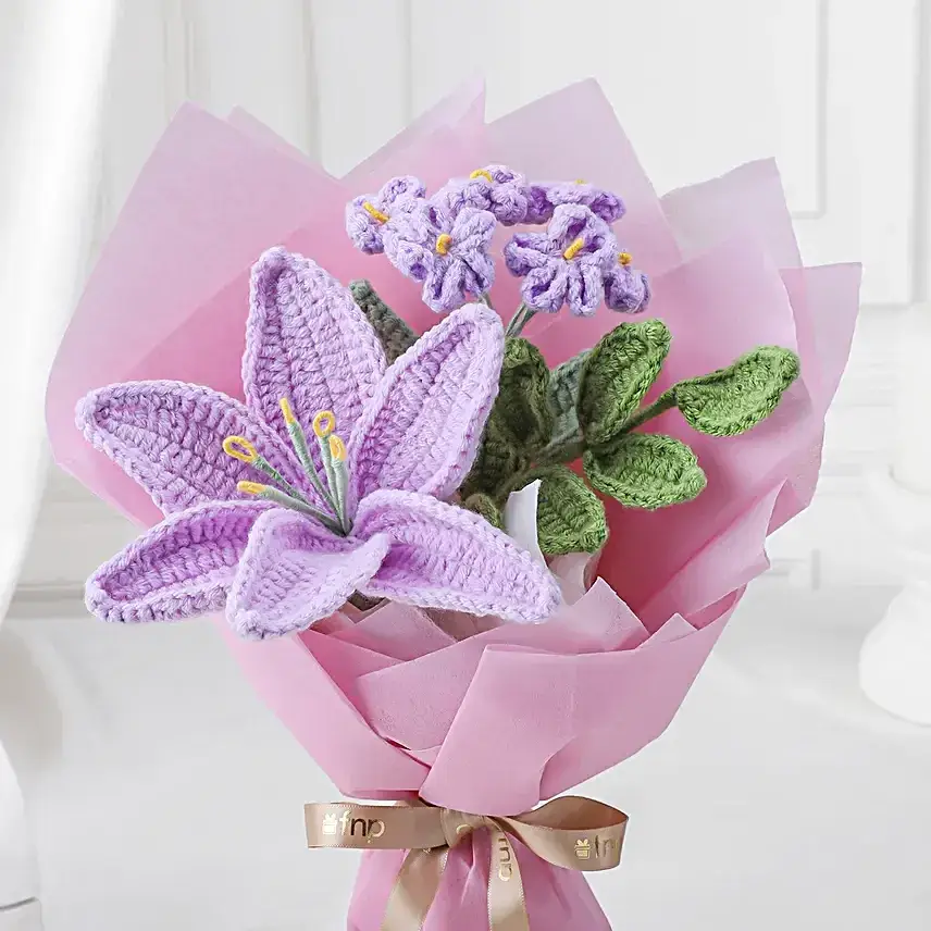 Lavender N Daisy Crochet Blooms