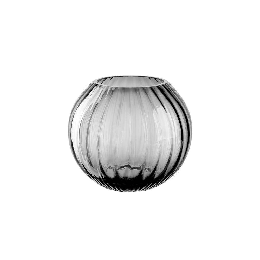 Poesia Ball Vase - Smoke Grey