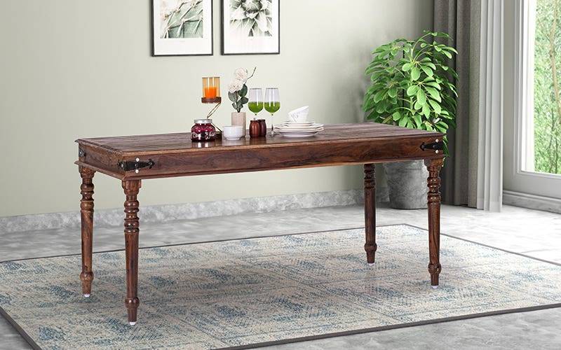 Royaloak Hilton Wooden Dining Table 6 Seater