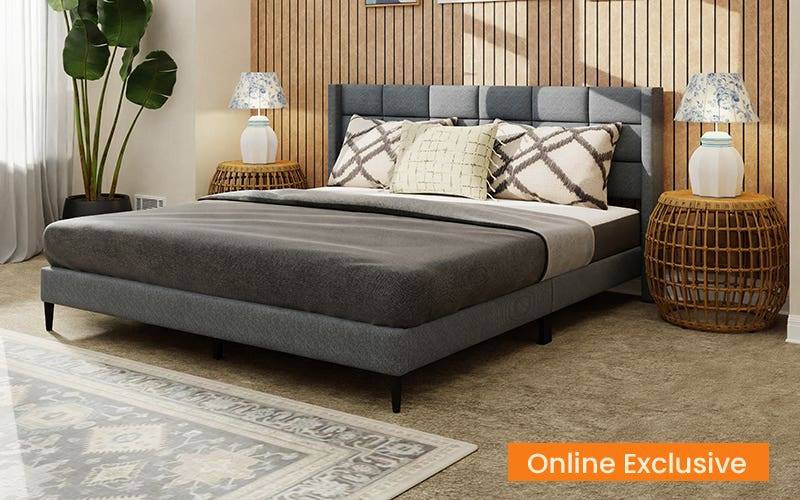 Royaloak Willow Upholstered King Bed