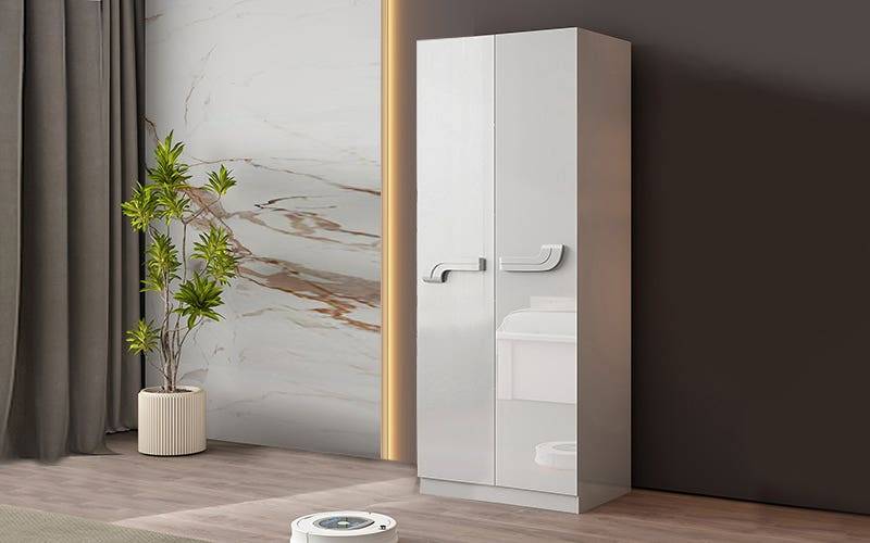 Royaloak Rome Italian High Glossy Wardrobe 2 Door