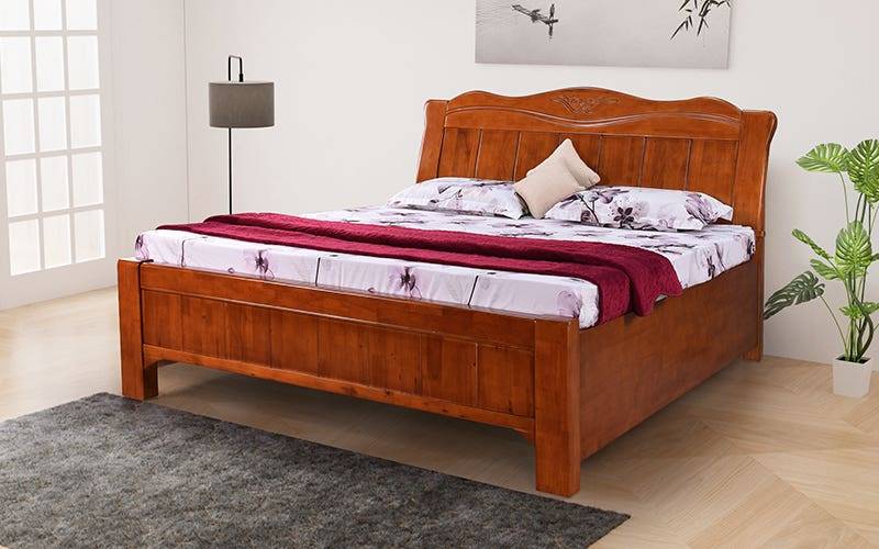 Royaloak Dalmore Wooden Queen Bed with Storage