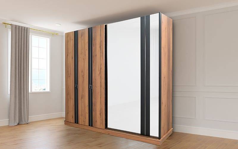 Royaloak Antalya Sliding Wardrobe in Melamine Finish