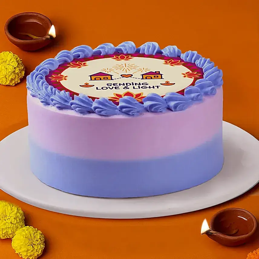 Long Distance Diwali Chocolate Bento Cake