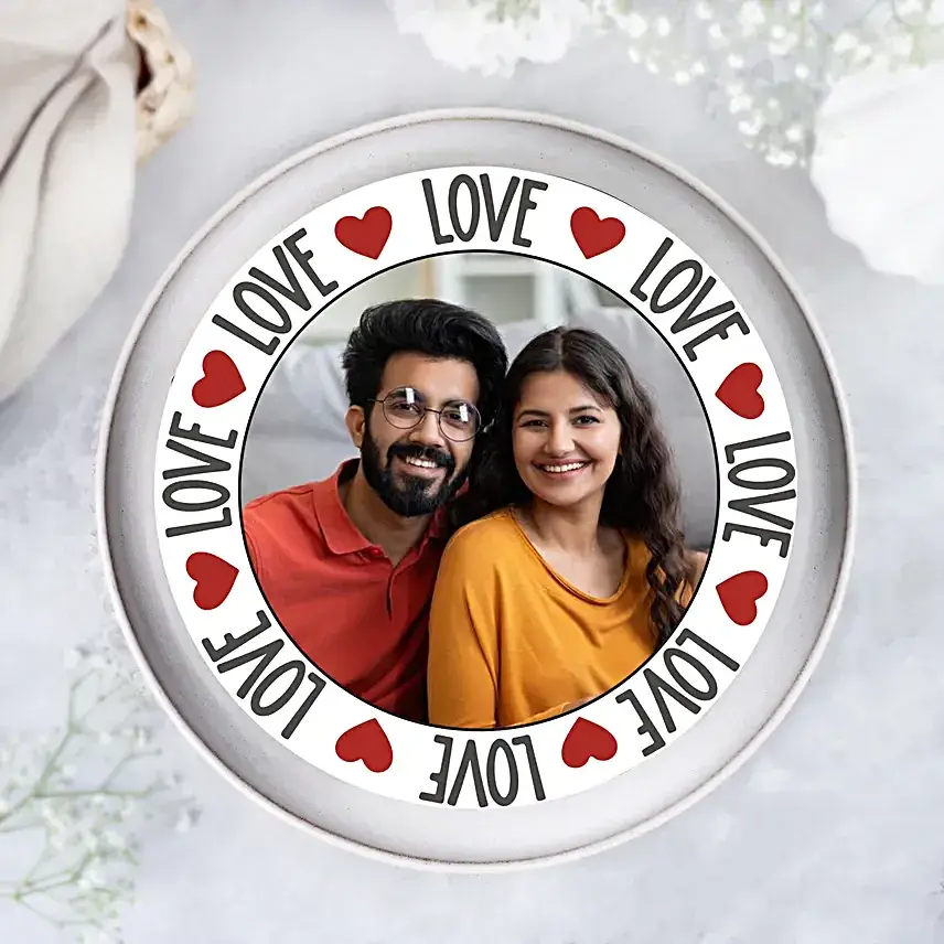 Love Special Chocolate Photo Cake- Half Kg