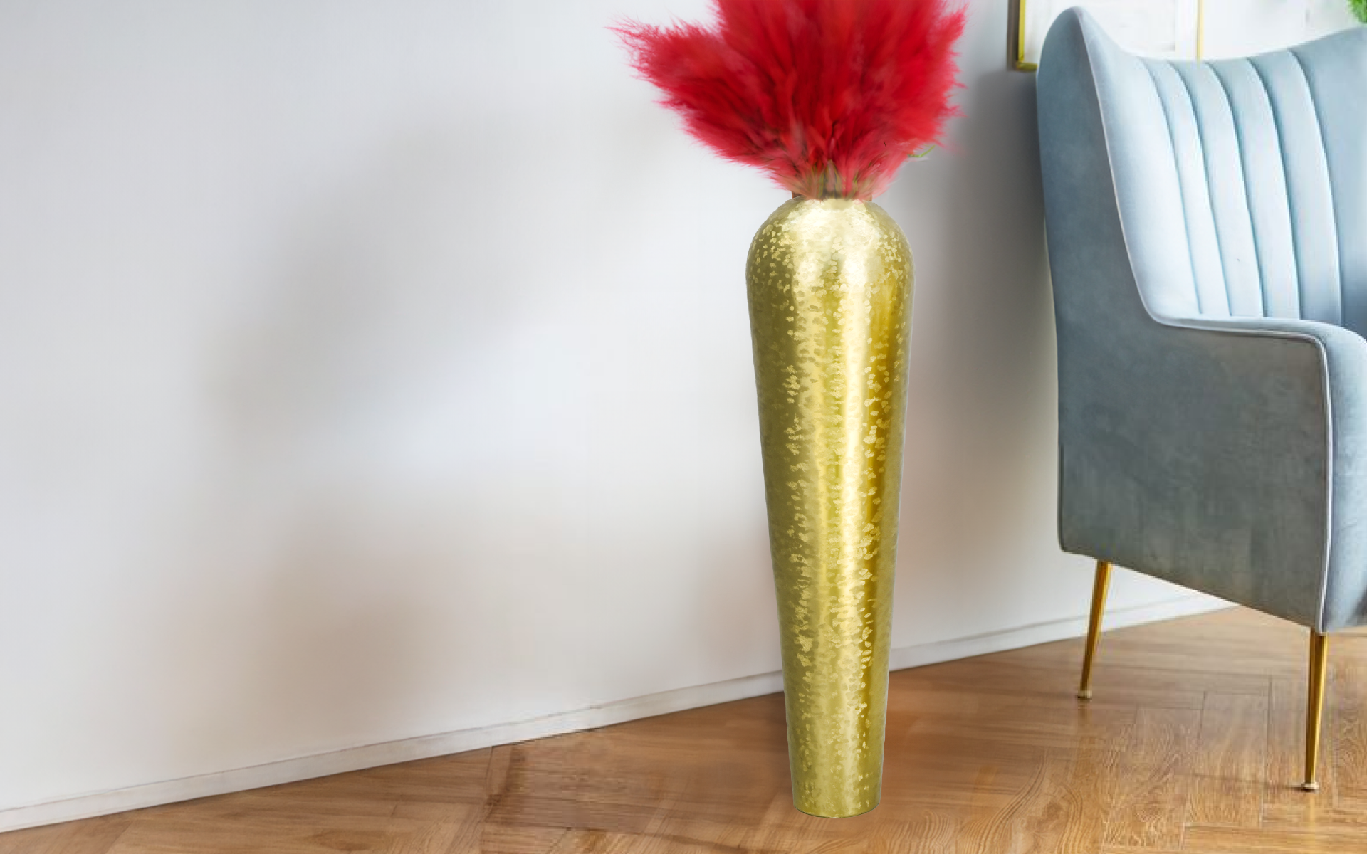 Royaloak Metal Flower Vase Small - 30 Inches