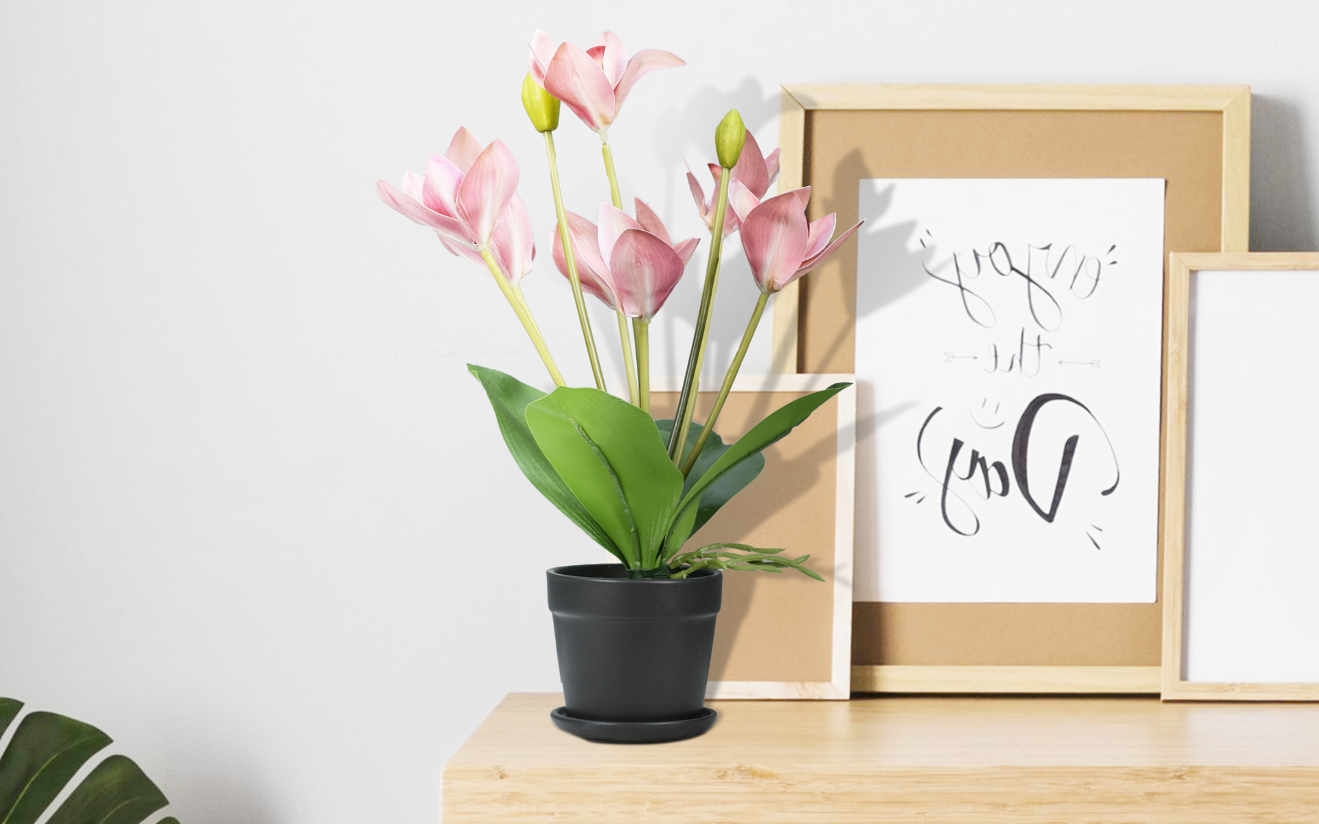 Royaloak Seven Heads Whelan Flowers - Light Pink - 16 Inches