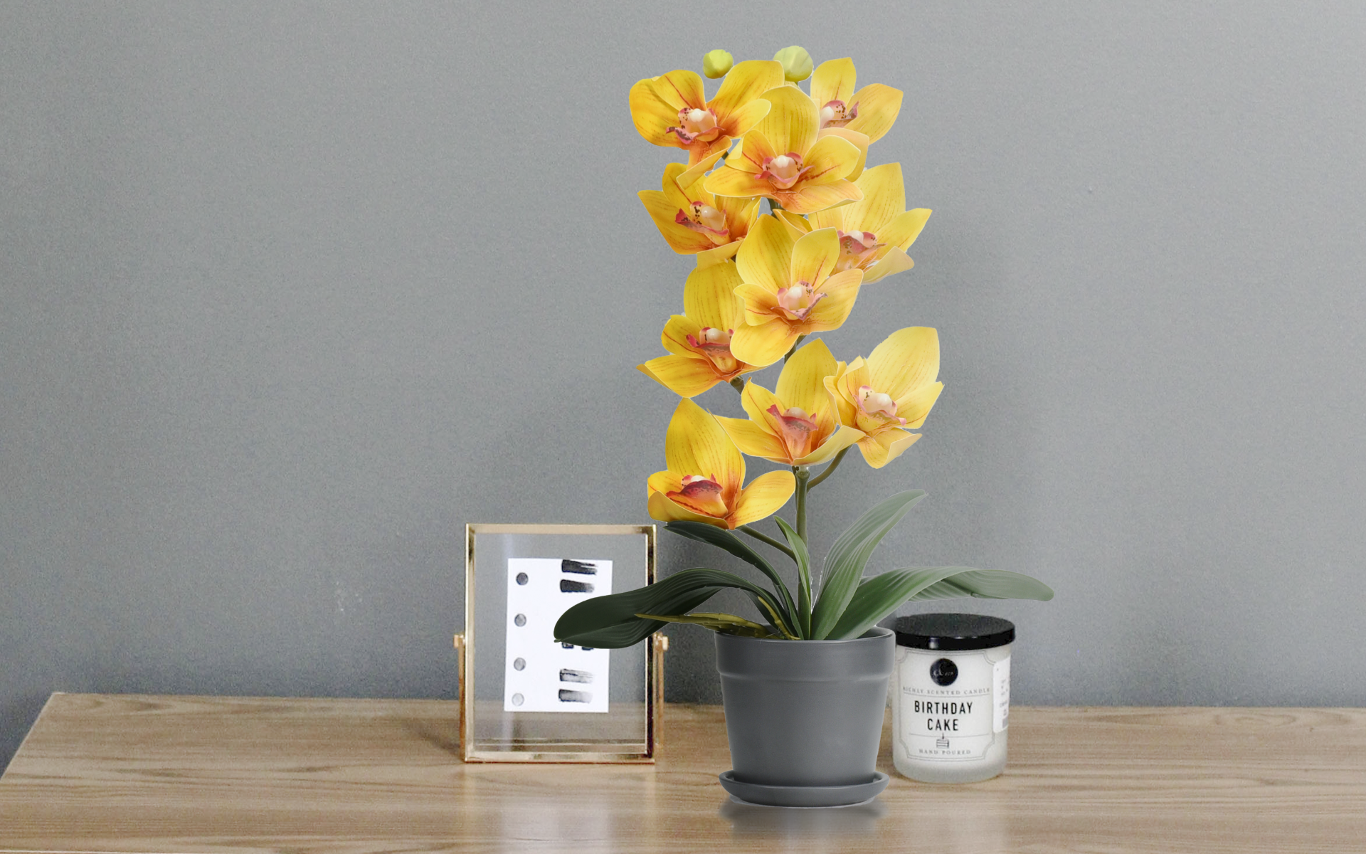 Royaloak Ten Heads Whelan Flowers - Orange - 16 Inches