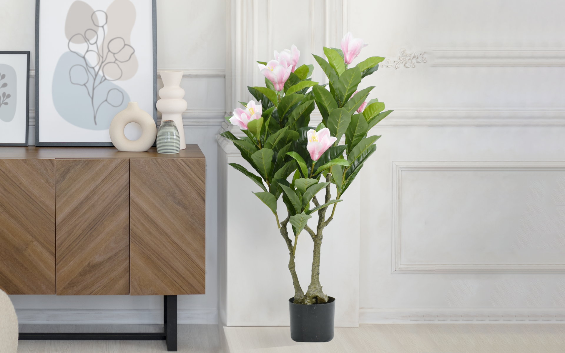 Royaloak Magnolia Flower Tree - Pink - 35.4 Inches