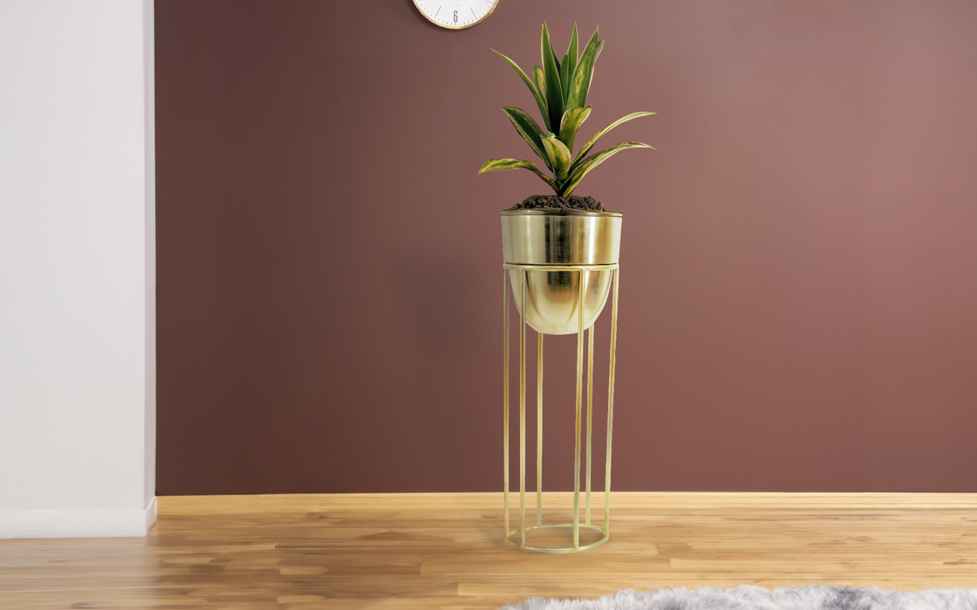 Royaloak Metal Floor Planter With Stand Small