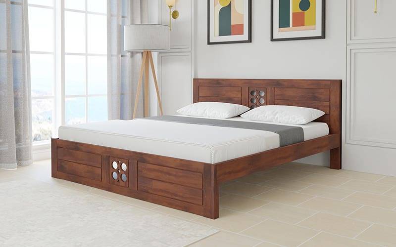 Royaloak Audi Wooden King Bed