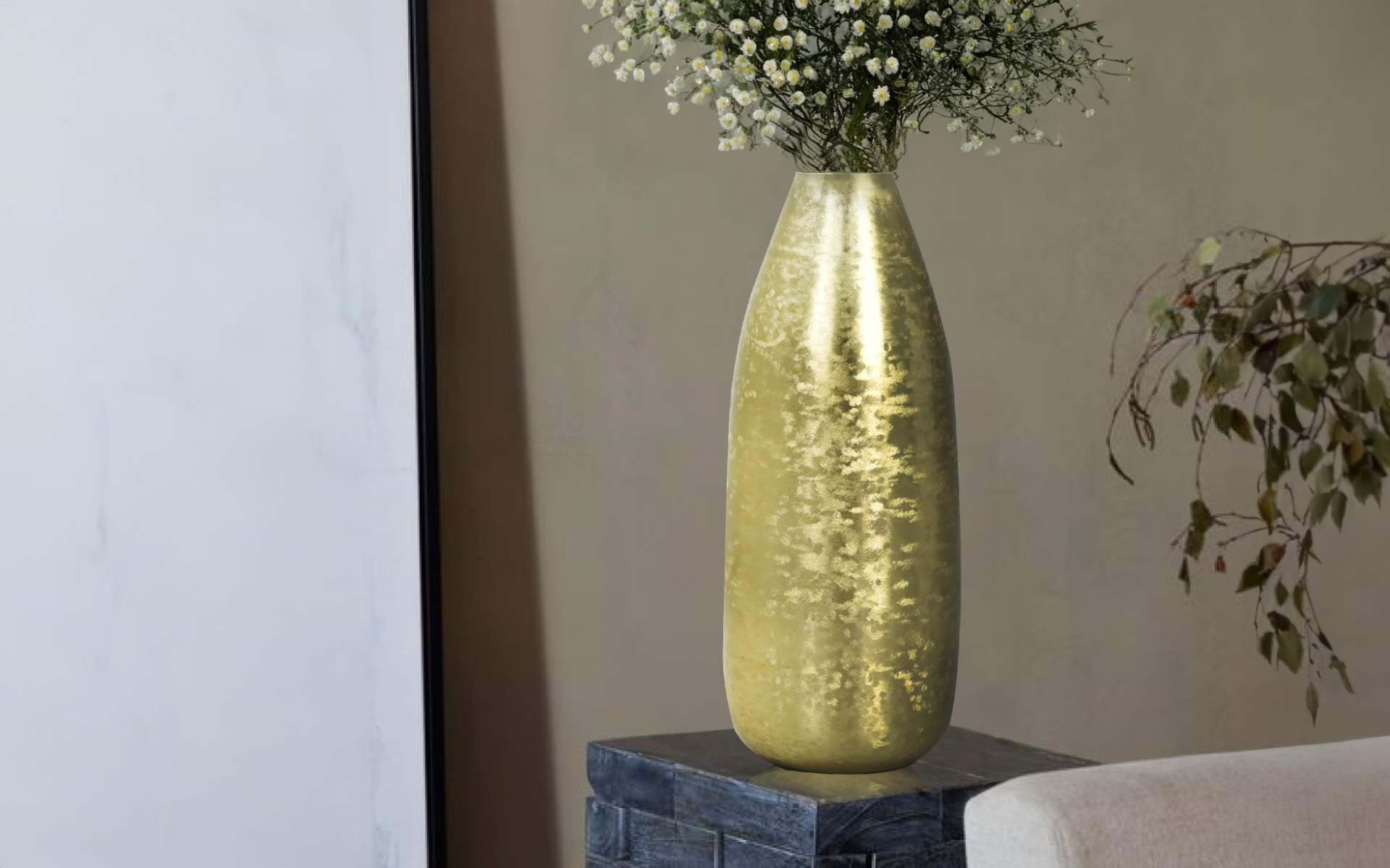 Royaloak Metal Flower Vase Large - 18 Inches