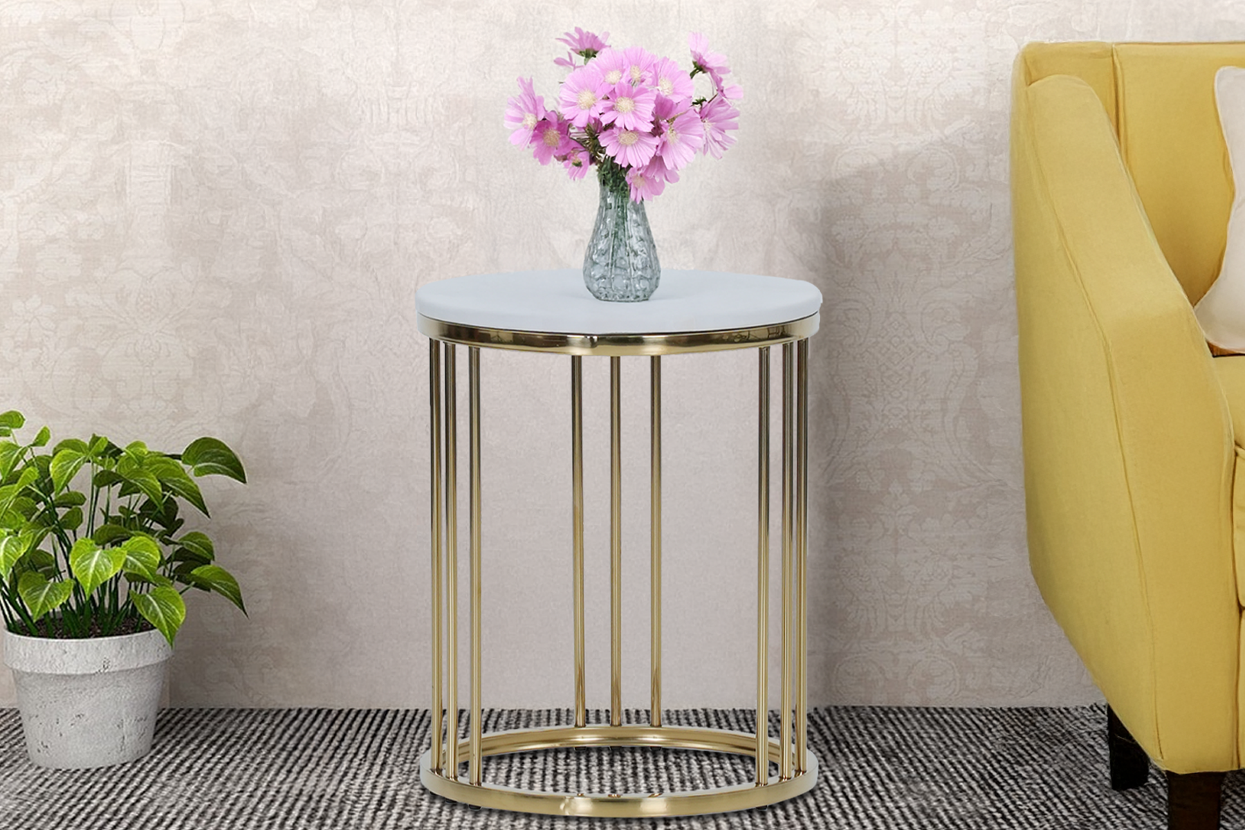 Royaloak Devon Marble Side Table