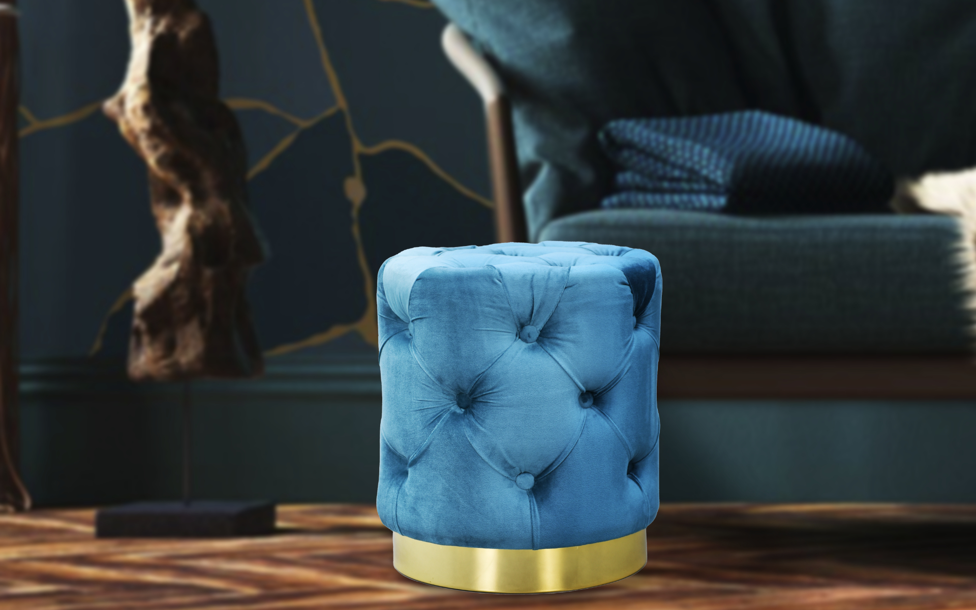 Royaloak Chester Emerald Ottoman