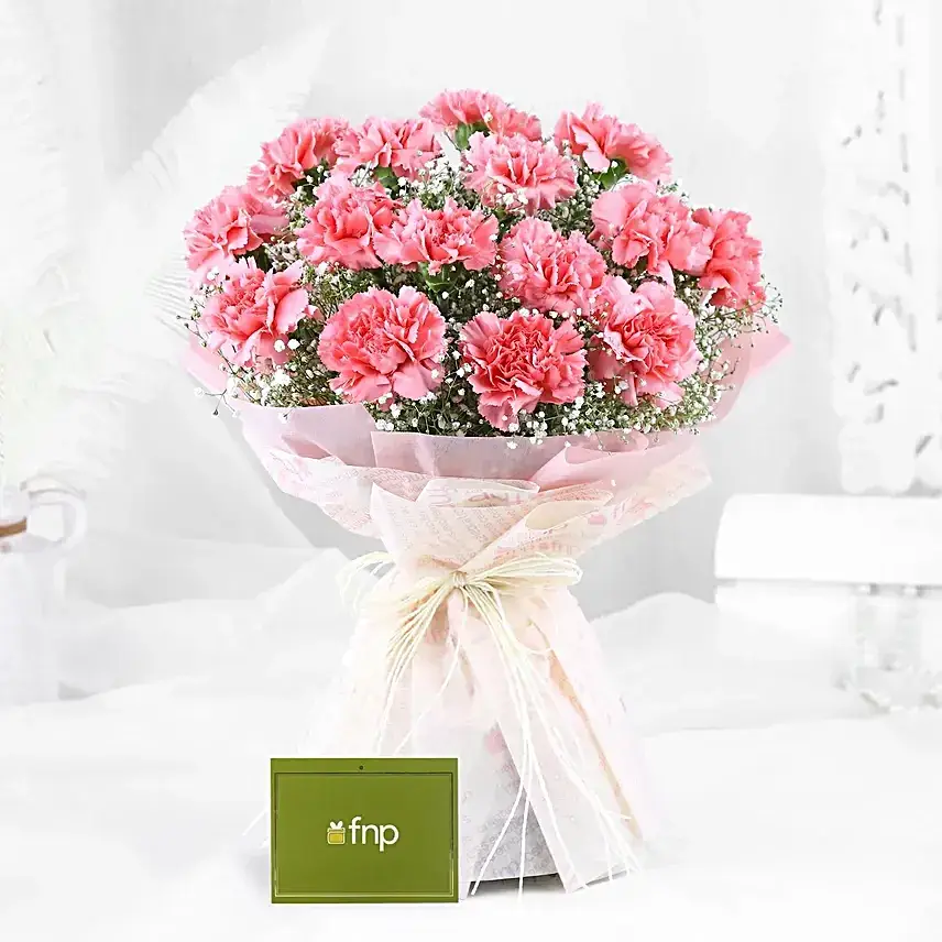 Magical Dust Carnations & Truffle Cake Combo