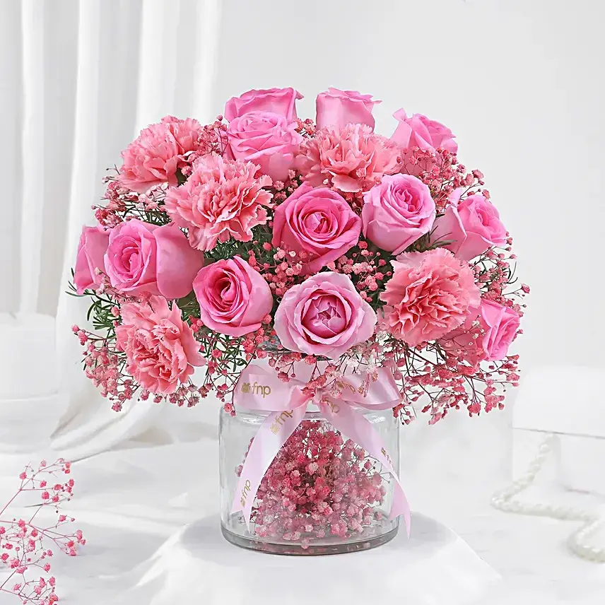 Magical Rose Arrangement with Vase