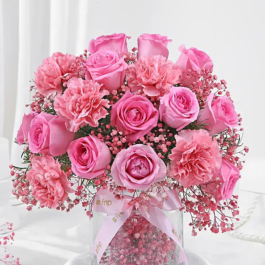 Magical Rose Arrangement with Vase