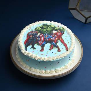 Marvel Avengers Theme Cake