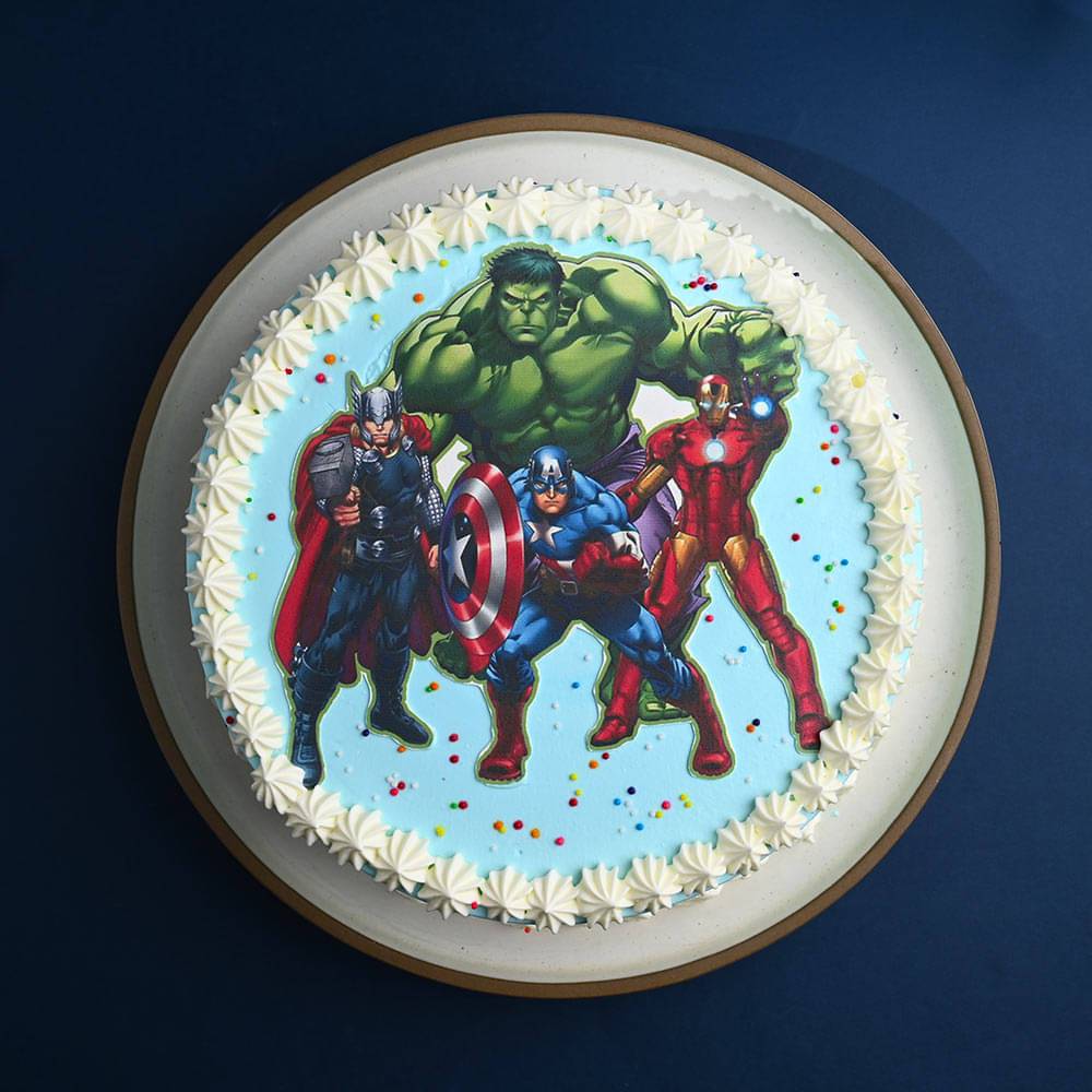 Marvel Avengers Theme Cake